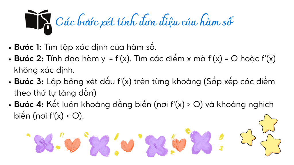 cách xét tính đơn điệu của hàm số